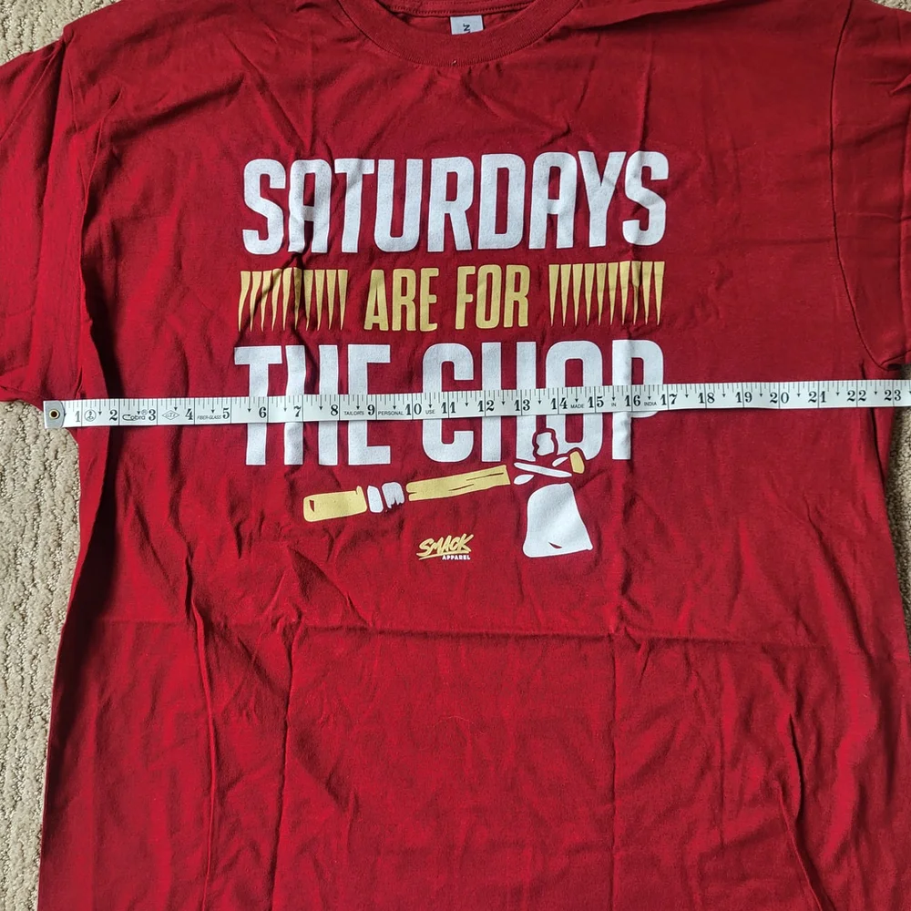 Men’s “Saturdays Are For The Chop” Florida St. Football Fan T-Shirt–Size XL–NWOT - Picture 5 of 7